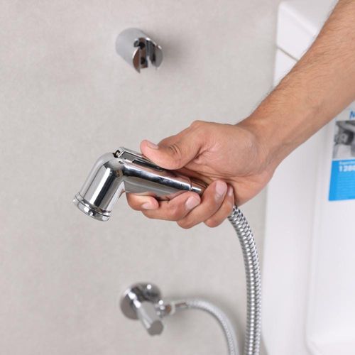 Milano Deluxe Shattaf Chrome W/ Angle Valve

