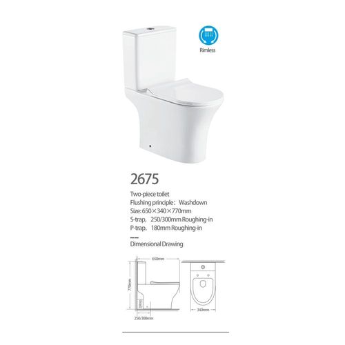 Milano Wc P-Trap Two Piece Model No.2675 Milano Wc P-Trap Two Piece Model No.2675
