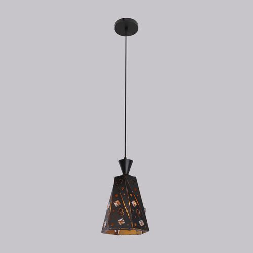 Belle Laser cut Hanging Chandelier - Black