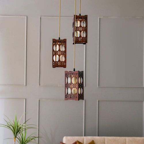 Woody Outdoor Hanging Chandelier 6637/3H