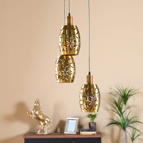 Belle 3-Light Aluminium Chandelier