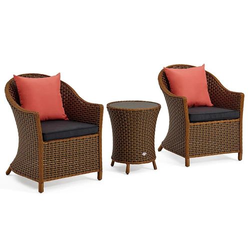 Venus Rattan 2-Seater Coffee Set With Table