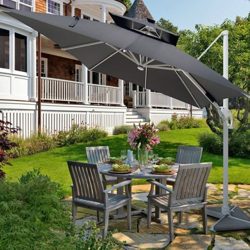 Solarium Solar Led Umbrella - Grey