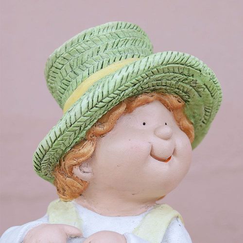 MGO Boy with Duck Planter