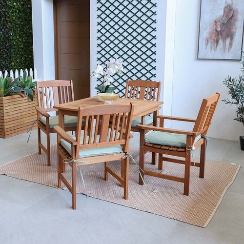 Oasis Wooden Dining Set 4+1
