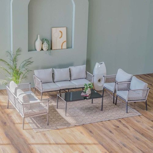Patrick 7-Seater Sofa Set - Grey