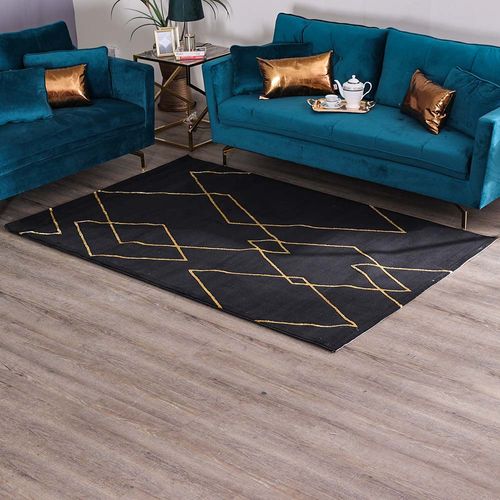Rugs Cpc Lp Elmas 150X230 Black Gold 00603