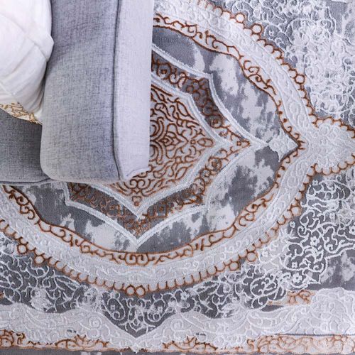 Rugs Cp21 Abusan 150X230 D327 - Grey Mustard