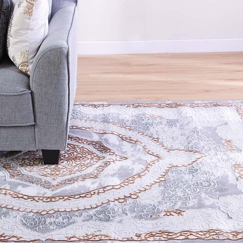 Rugs Cp21 Abusan 150X230 D327 - Grey Mustard