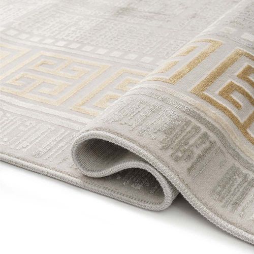 Rugs Deep 158X230 Grey / Gold