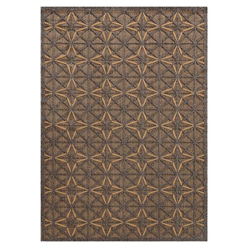 Rugs Scandi 100X300 Cm  - Antrasit / Gold 