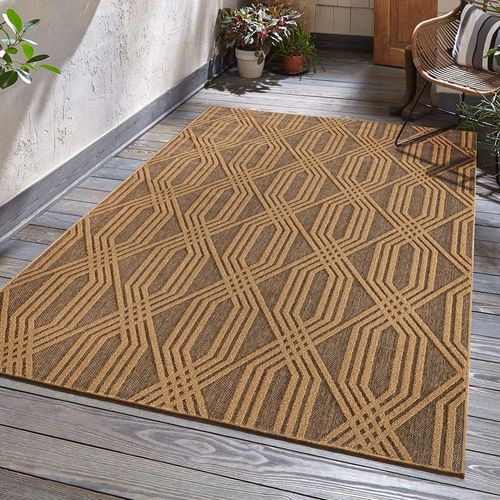 Rugs Scandi 150X230 Cm  - Gold / Gold 