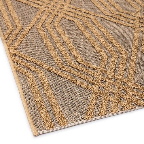 Rugs Scandi 100X300 Cm  - Gold / Gold 
