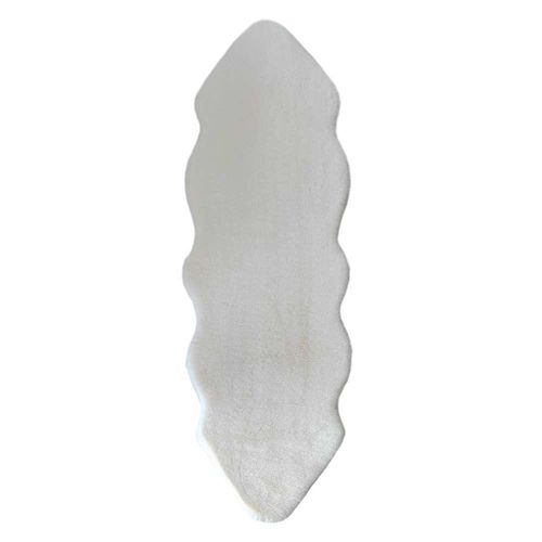 Rugs Art CPC 1300G Faux Rabbit Cream Shaped Size 55X170