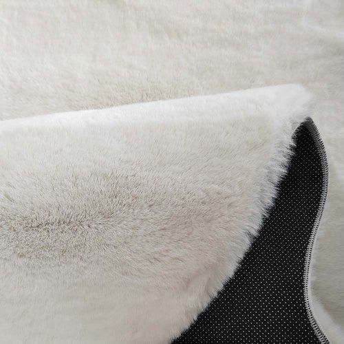 Rugs Art CPC 1300G Faux Rabbit Cream Shaped Size 55X170