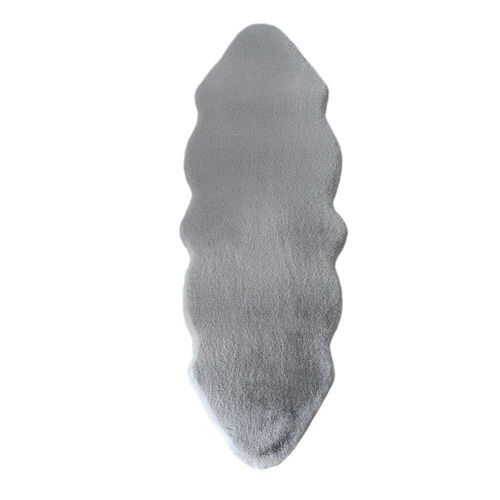 Rugs Art CPC 1300G Faux Rabbit Silver Shaped Size 55X170