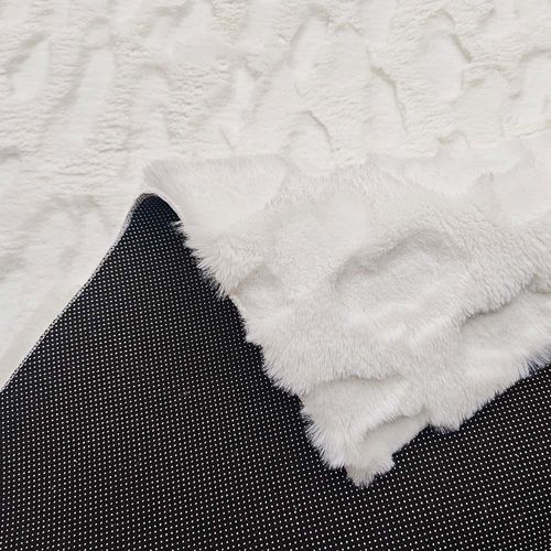 Rugs Art CPC Faux Rabbit Carving Cream Rectangular Size 200X300