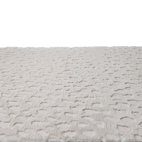 Rugs Art CPC Faux Rabbit Carving Beige Rectangular Size 160x230