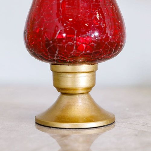 Set Of 3 Crackled Hurricane 12.7Cm