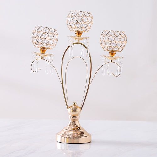 Seletti 3 T-Light Candle Holder Gold 38x14x50.5 Cm
