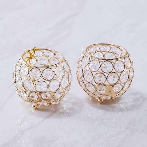 Seletti Tea light Holder Gold 10x10x9 Cm