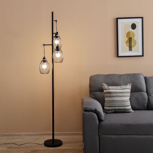 Nicholas Metal Floor Lamp Black -Fl41811