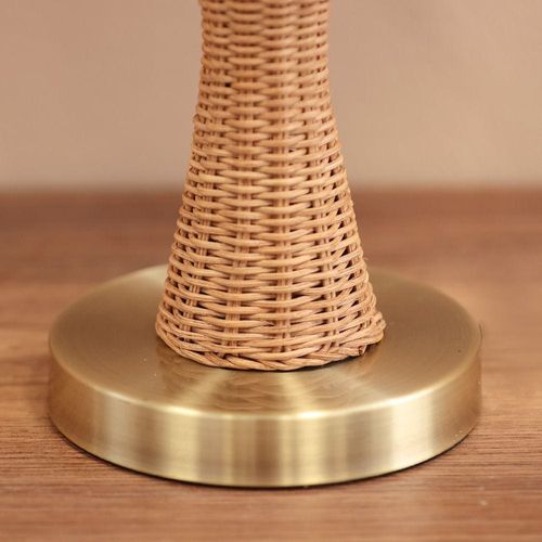Jonathan Rattan Table Lamp Brown 38X38X68Cm 