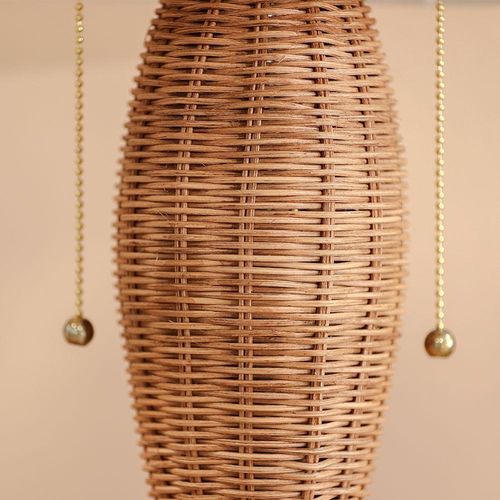 Jonathan Rattan Table Lamp Brown 38X38X68Cm 