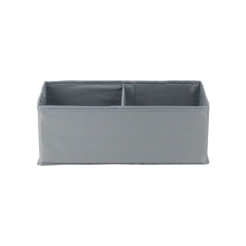 Magnus  2 Section Closet Drawer Organizer Grey 13X28X10Cm 