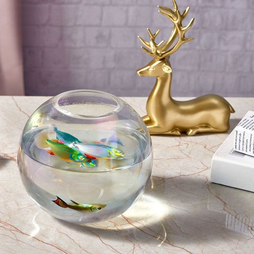 Abriz Vase Clear Glass  17.5 X 17.5 X 16 CM