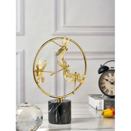 Medalion Metal Table Décor - Gold