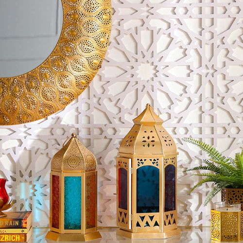 Sahara Lantern Multi-colour 20.5x20.5x40.5 Cm