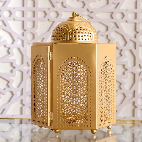 Sahara Lantern Multi-colour 20.5x20.5x30.5 Cm
