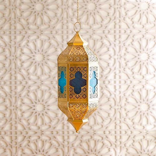 Sahara Hanging Lantern Multi-colour 20.5x20.5x40.5 Cm