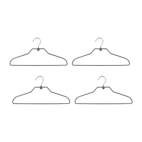 Magnus Set Of 4 Metal Hanger Grey 40X19X0.29Cm 
