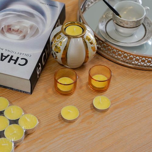 Amara 50 Pc Scented T Light Candle Lemon Grass