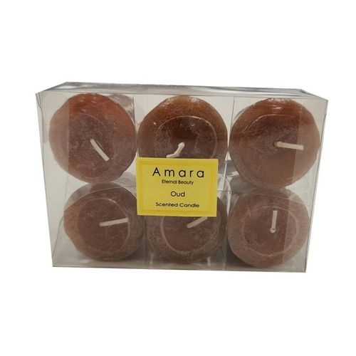 Amara Votive Candles - Set of 6 - Oud - 45 gm