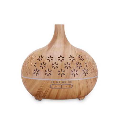 Tulip Aroma Electric Diffuser Wood Grain Design 16.8X16.8Cm 400Ml