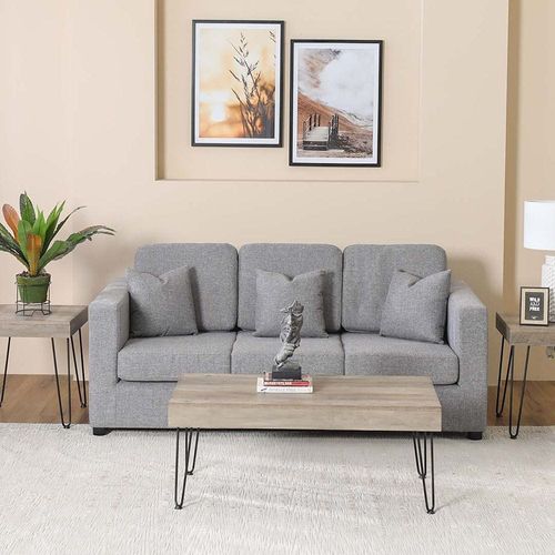 Dandria 3-Seater Sofa - Dark Grey - With 2-Year Warranty