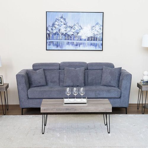 Camily 3-Seater Sofa - Dark Grey – With 2-Year Warranty