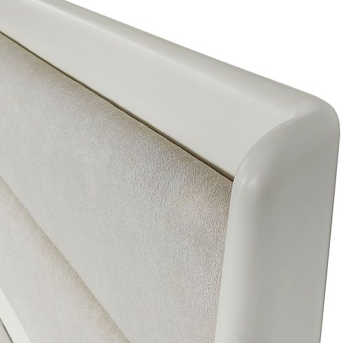 Eliza 180X200 King Bed - Matte White / Oak