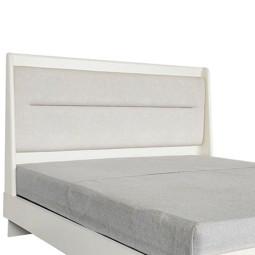 Eliza 180X200 King Bed - Matte White / Oak
