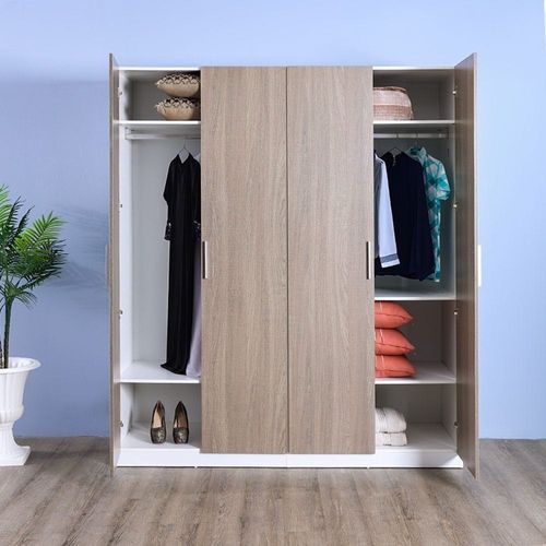 V2 Thomas 4 Door Wardrobe – Walnut 