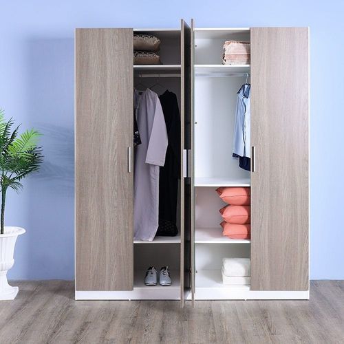 V2 Thomas 4 Door Wardrobe – Walnut 