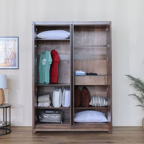 Fr Oliva 4 Door Wardrobe - Walnut