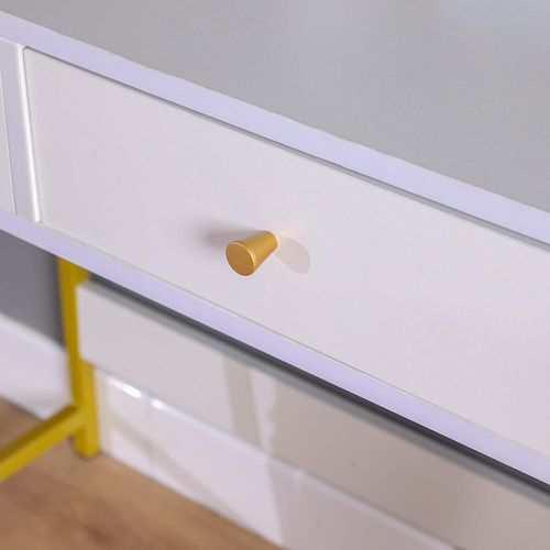 Placida Dresser Table - White / Golden
