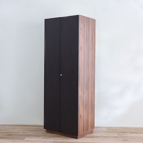 Davina 2-Door Wardrobe - Walnut / Black