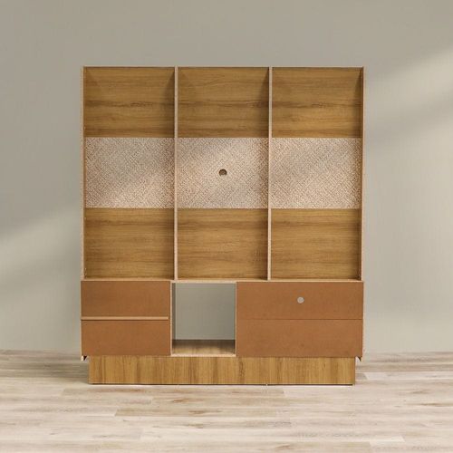 Galo Entertainment Unit up to 65 Inches  - Almond/Rattan