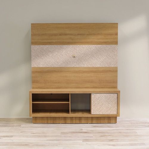 Galo Entertainment Unit up to 65 Inches  - Almond/Rattan