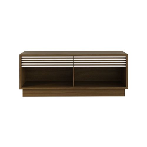 Dino TV Rack with 2 Drawer for TVs upto 65 Inches - Capuccino/Off White